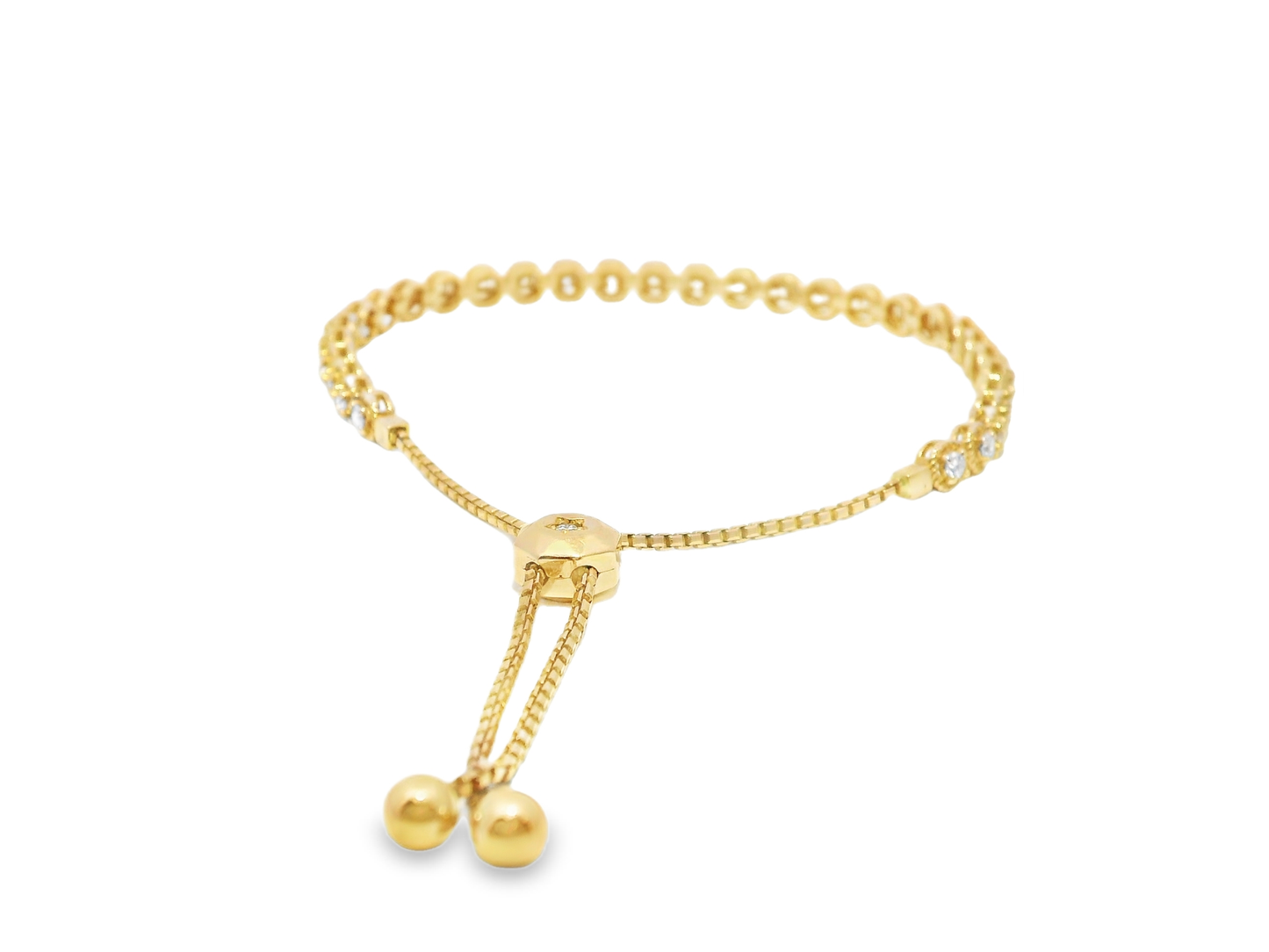 1.12CT Diamond Zip Tennis Bracelet 14K Rose Gold