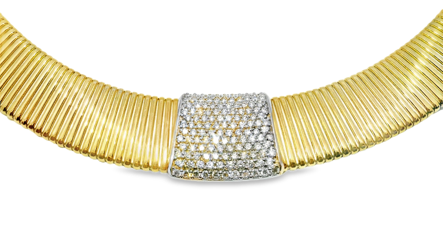 1.43Ct Diamond Necklace 14k Yellow Gold