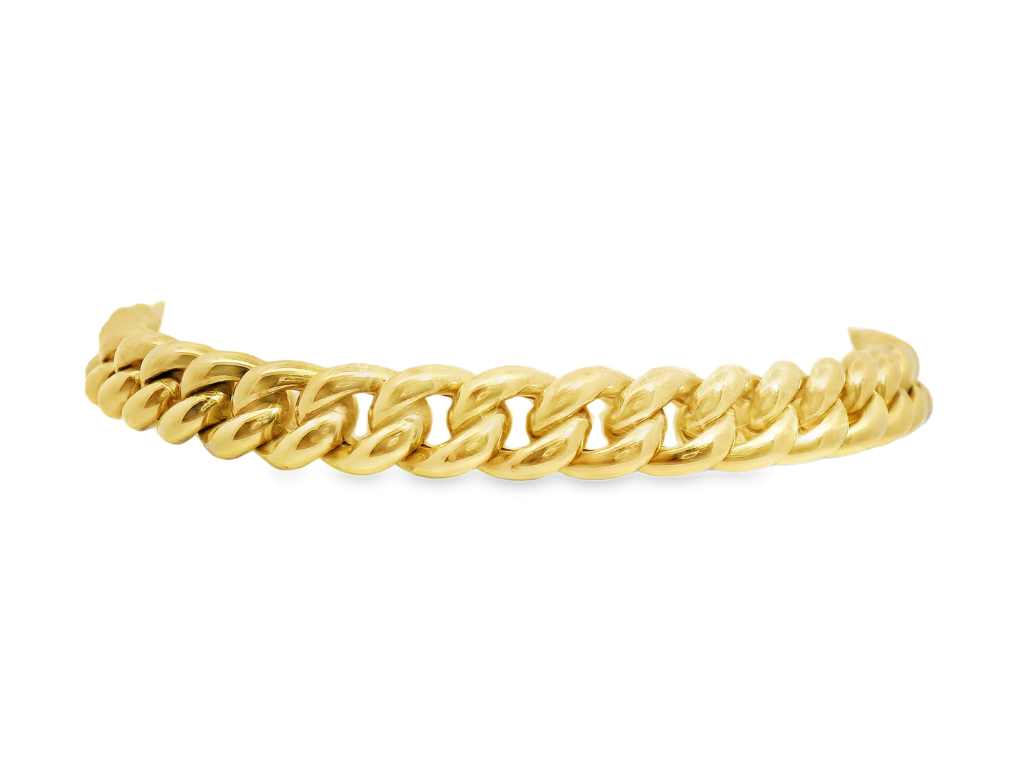 0.26ct Diamond Chain Links Fashion Bracelet 18k yellow Gold