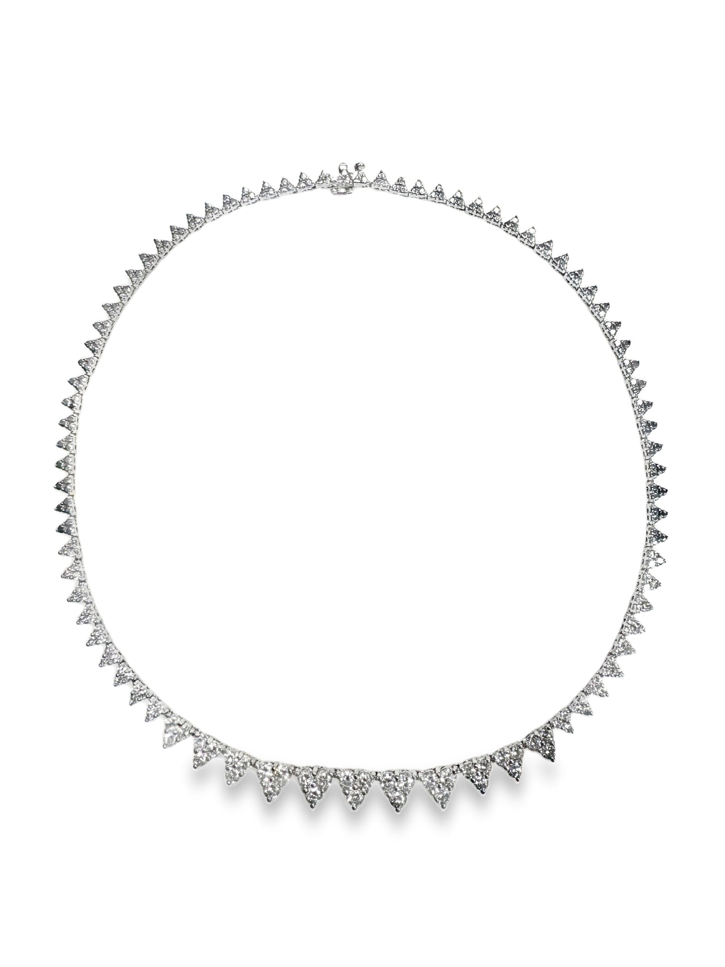 5.83Ct Diamond Tennis 14k White Gold Necklace