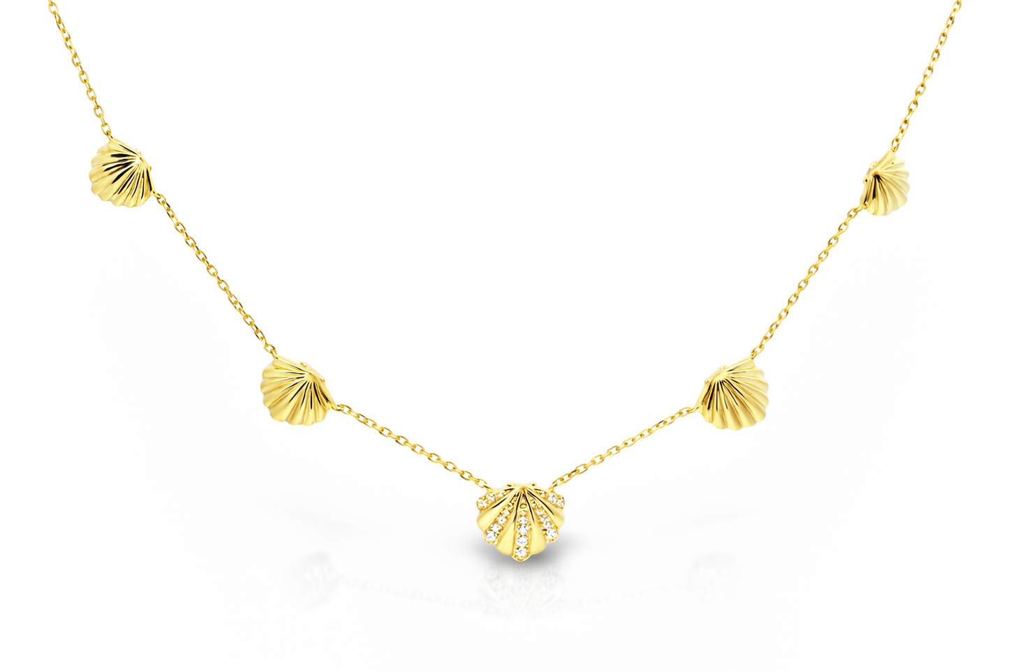 0.15CT Diamond Pendant 14k Yellow Gold