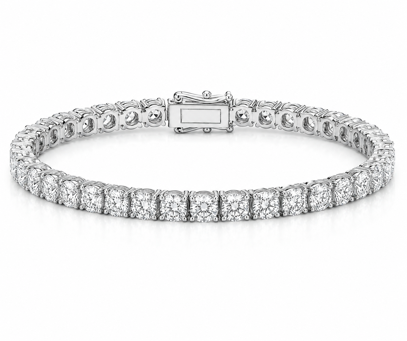 6.90CT Natural Diamond Tennis Bracelet 14k Gold