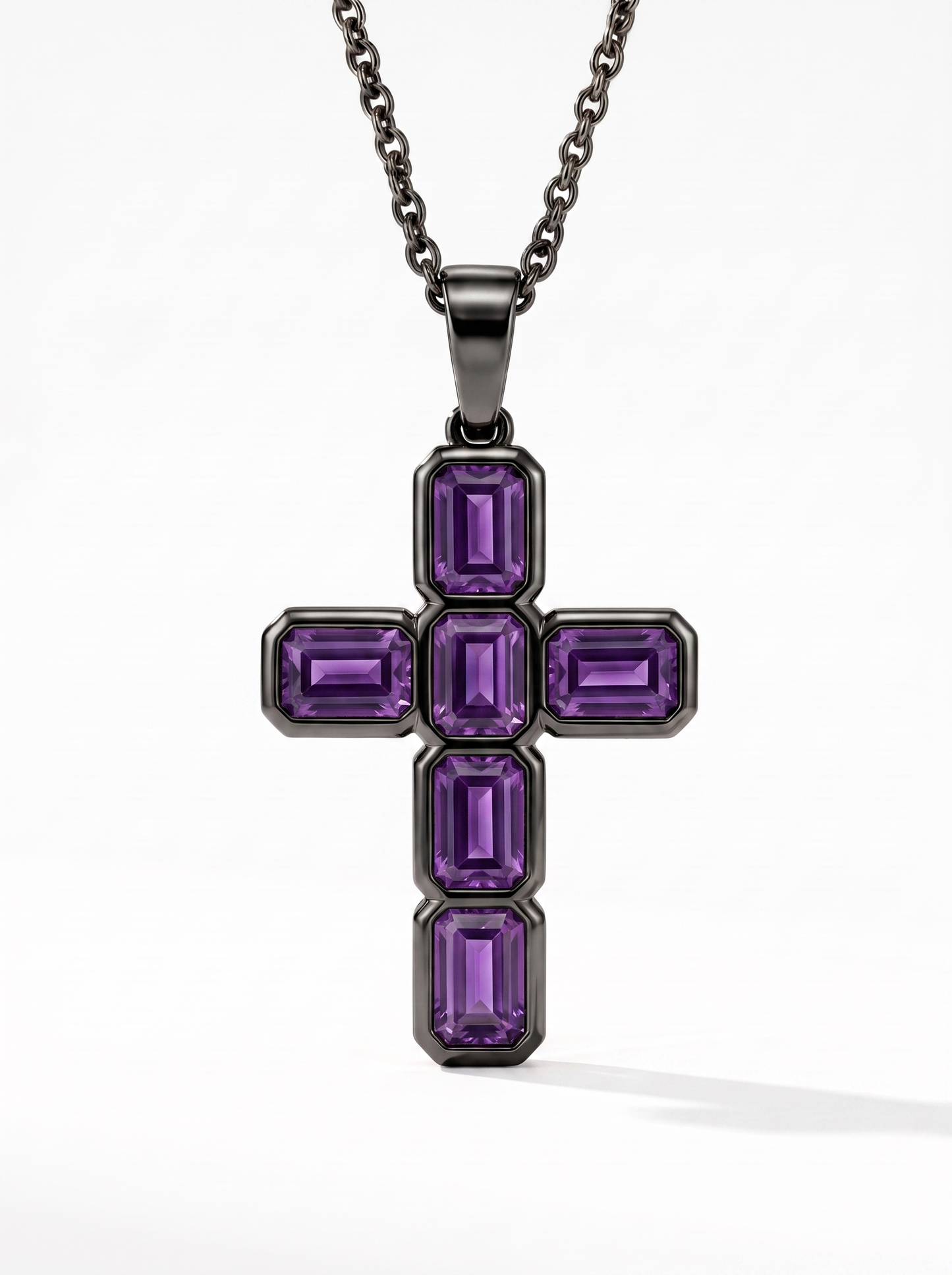 Violet Obsidian Cross