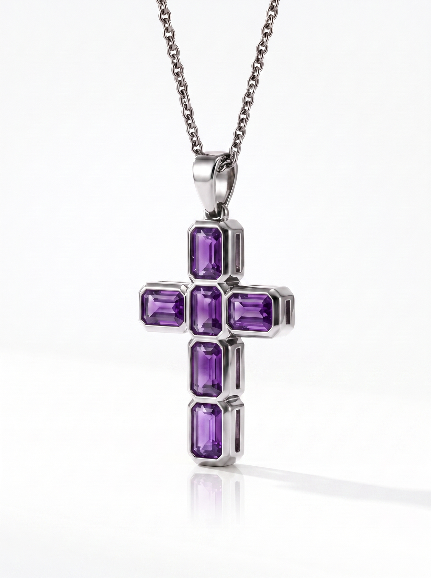 Violet Argent Silver Cross