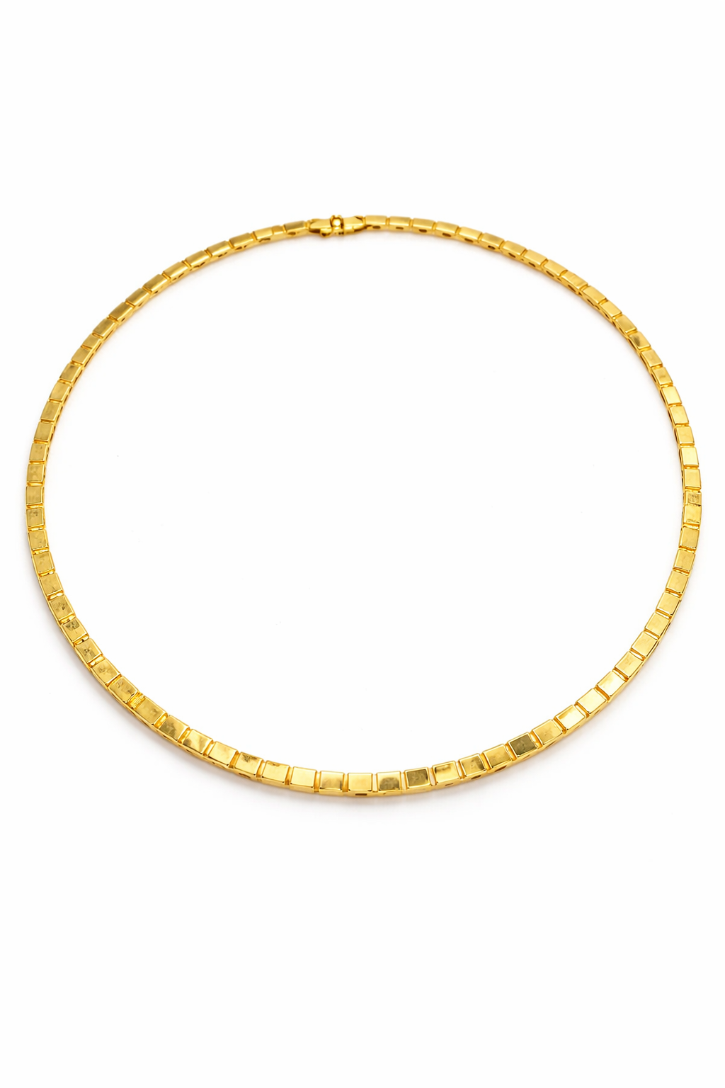 Plain Gold Necklace 14K Yellow Gold