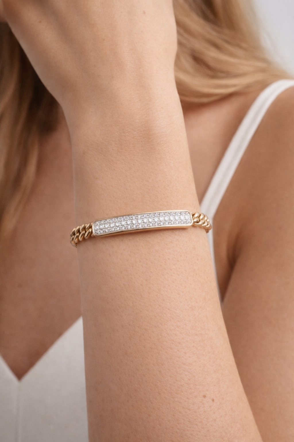 14K Gold Bracelet 1.60CT Natural Diamonds