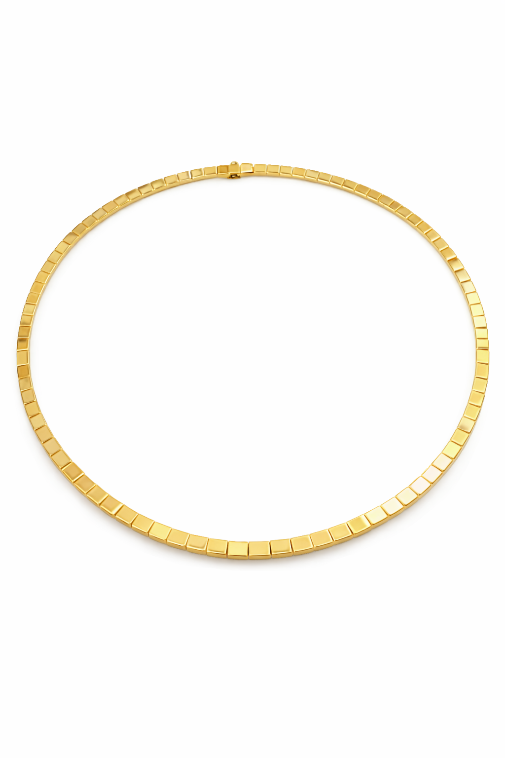 Plain Gold Necklace 14K Yellow Gold