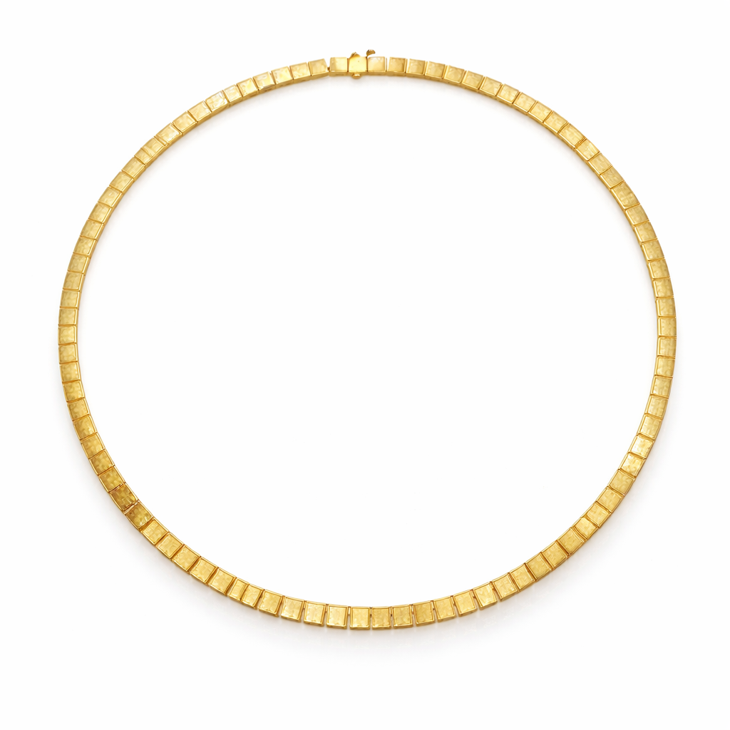 Plain Gold 14k Yellow Gold Necklace
