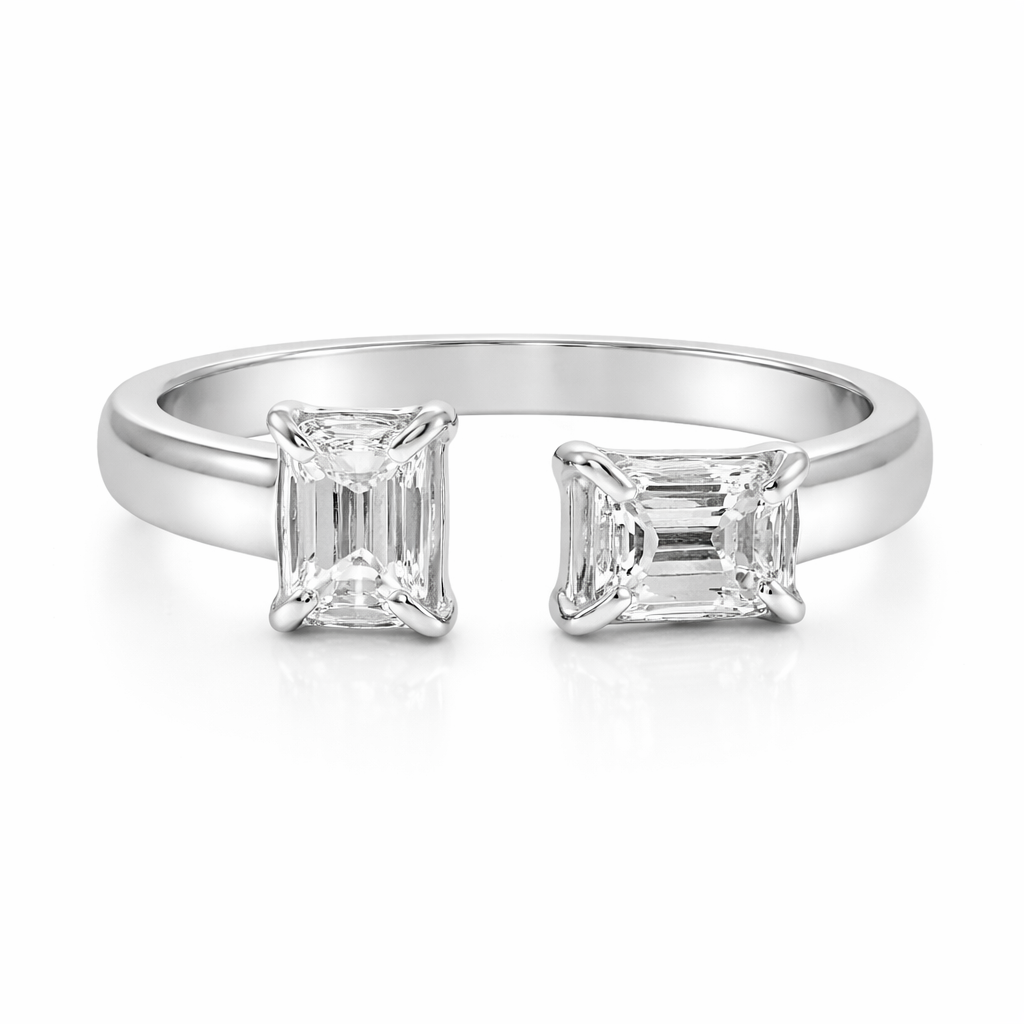 0.52CT Diamond Ring 18k White Gold
