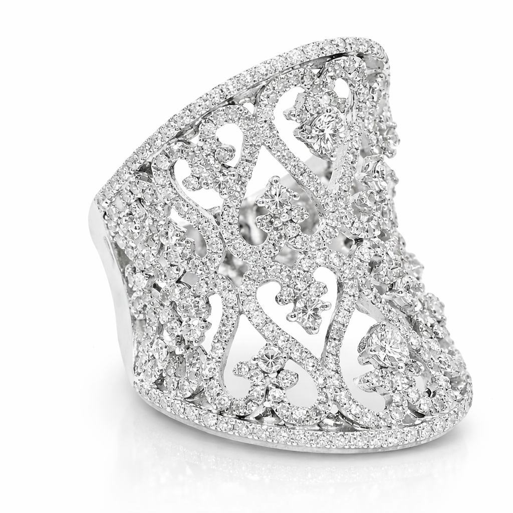 1.68CT Diamond Ring 14k White Gold