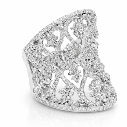 1.68CT Diamond Ring 14k White Gold