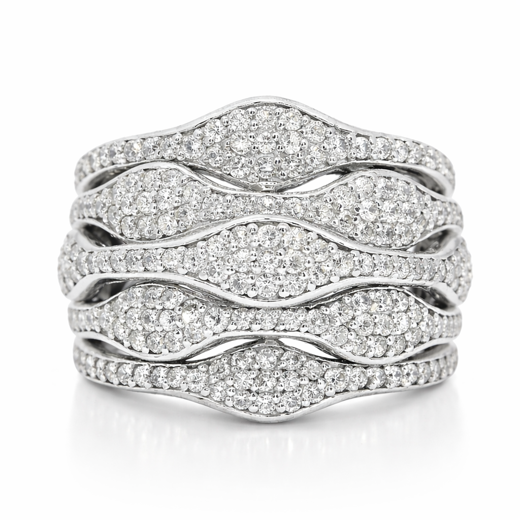 1.62CT Diamond Ring 14K White Gold