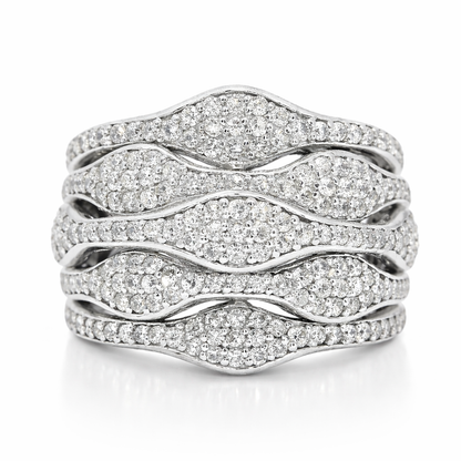 1.62CT Diamond Ring 14K White Gold