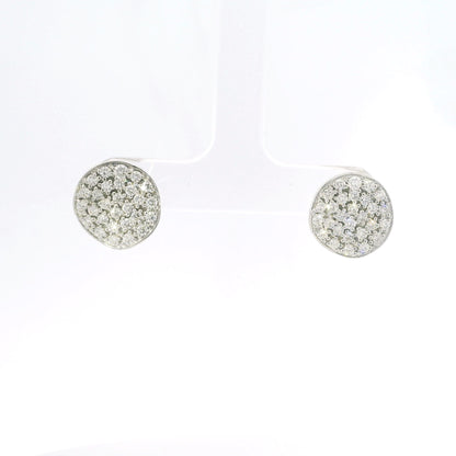 1.22CT Diamond Stud Chip Earrings 14K Gold