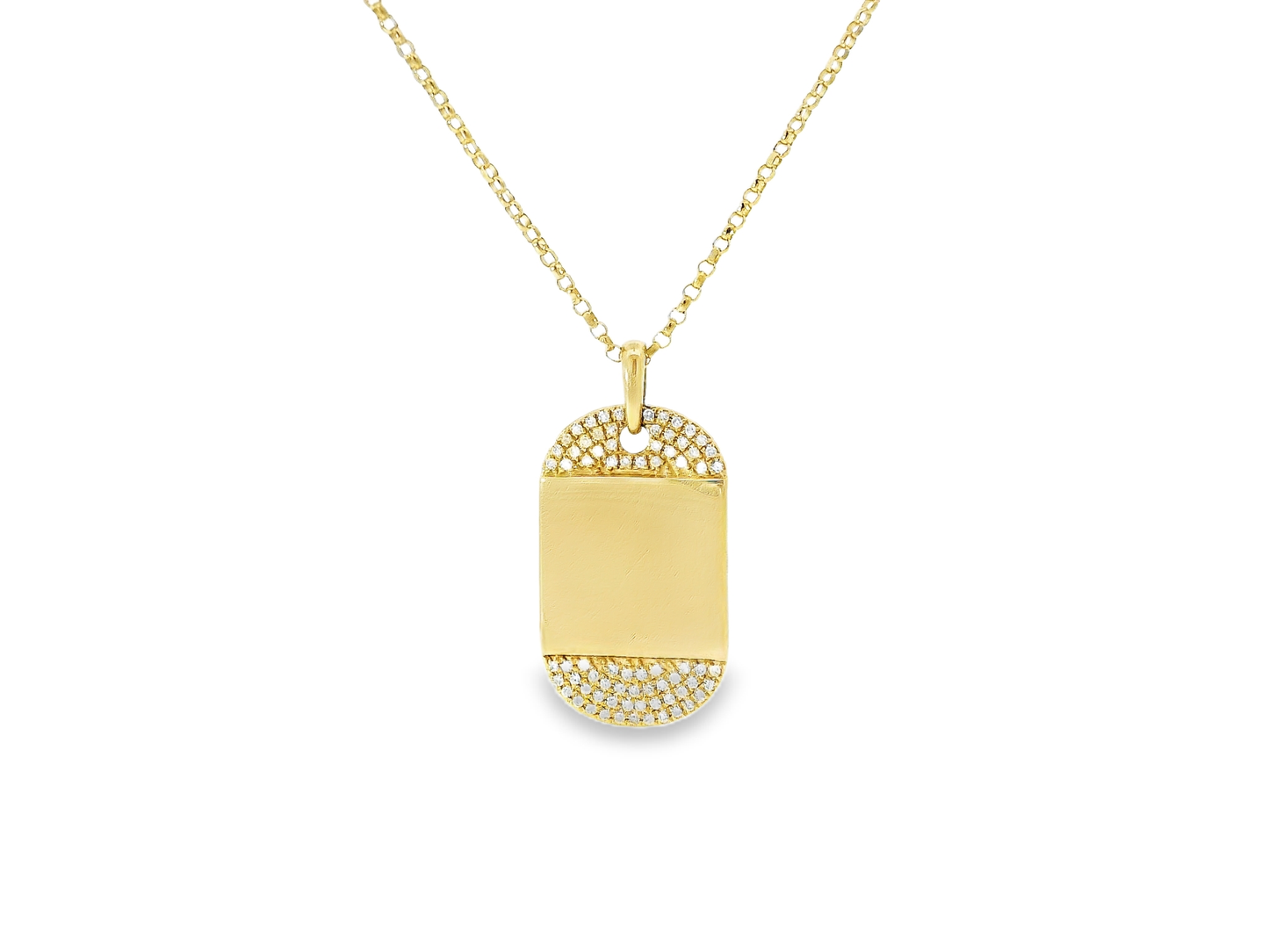 0.17CT Diamond Pendant 14K Gold