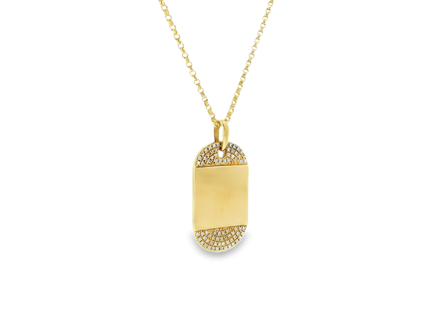0.17CT Diamond Pendant 14K Gold