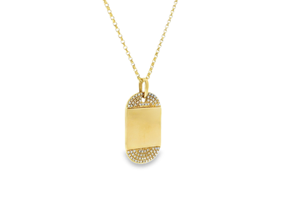0.17CT Diamond Pendant 14K Gold