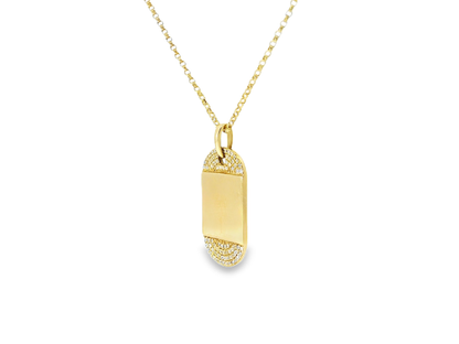0.17CT Diamond Pendant 14K Gold