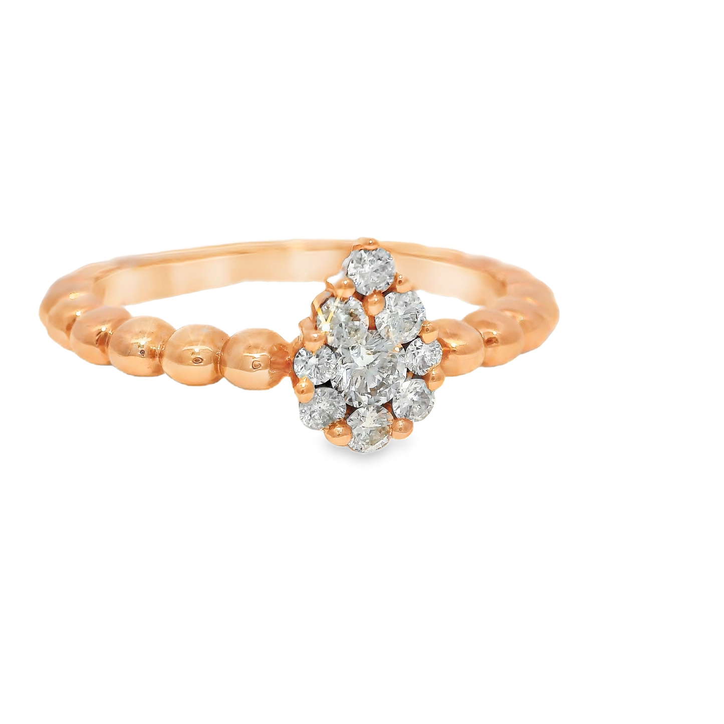 0.28CT Diamond 18K Rose Gold