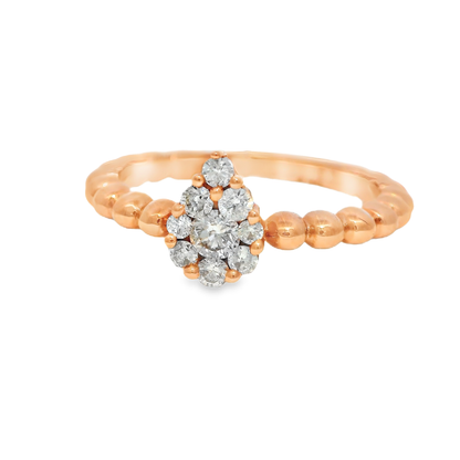 0.28CT Diamond 18K Rose Gold