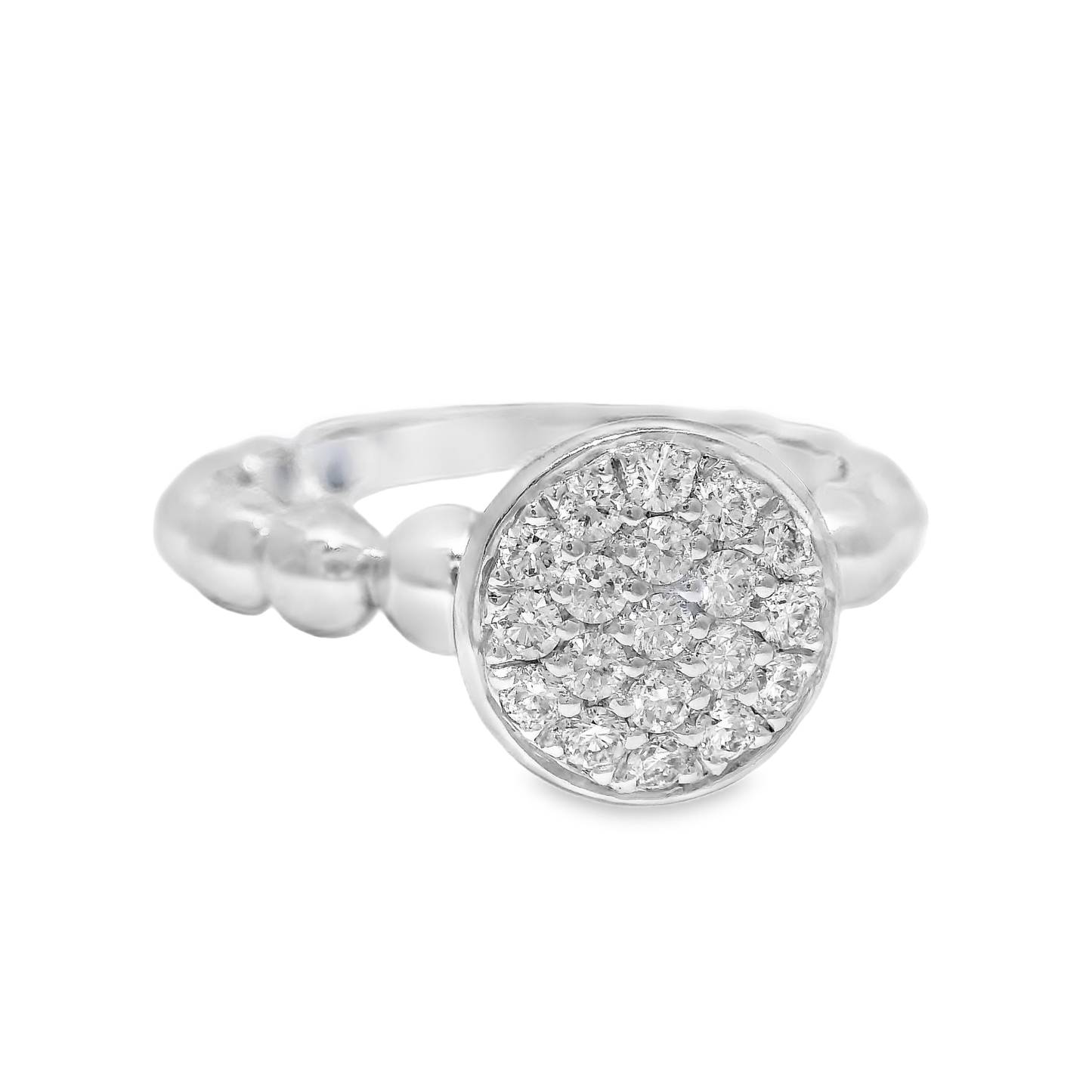 0.34CT Diamond Ring 18K White Gold