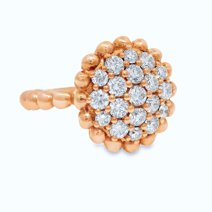 0.87CT Diamond 18K Rose Gold