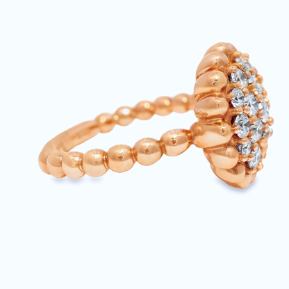 0.87CT Diamond 18K Rose Gold