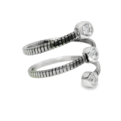 0.23CT Diamond Ring 14K White Gold