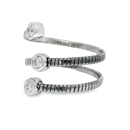 0.23CT Diamond Ring 14K White Gold