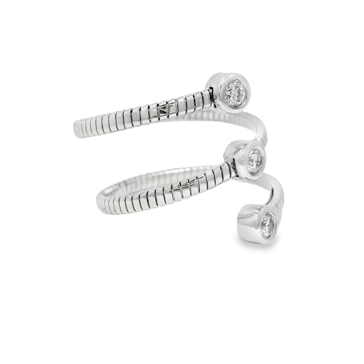 0.23CT Diamond Ring 14K White Gold