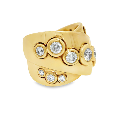 1.55CT Diamond Ring 18K Rose Gold