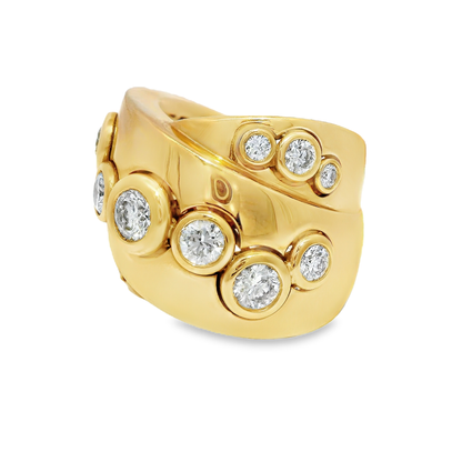 1.55CT Diamond Ring 18K Rose Gold