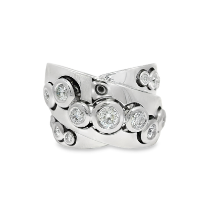 1.10CT Diamond Ring 18K White Gold