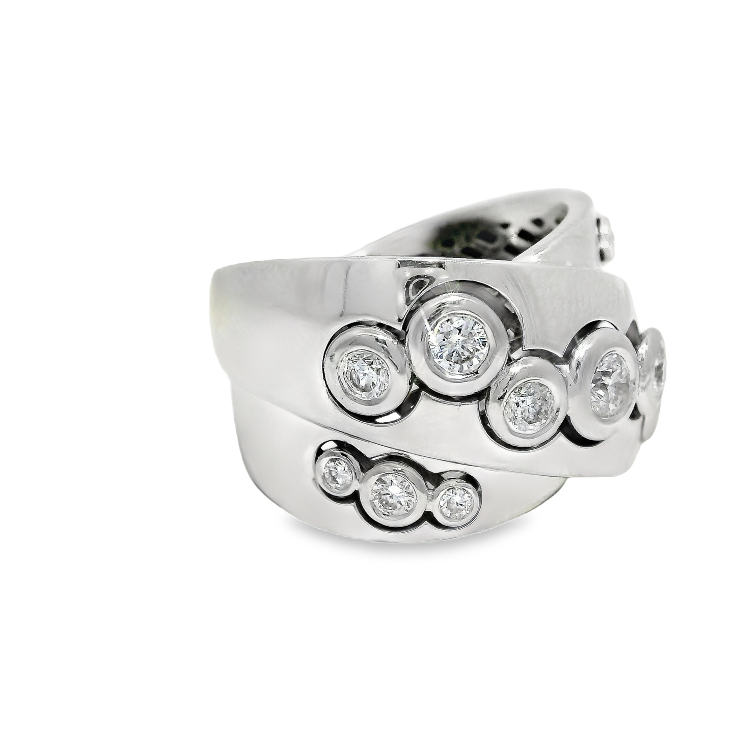 1.10CT Diamond Ring 18K White Gold