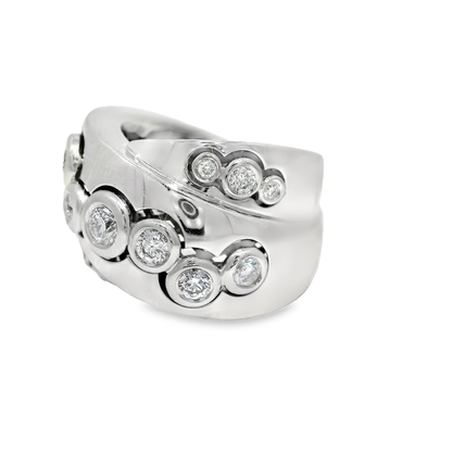 1.10CT Diamond Ring 18K White Gold