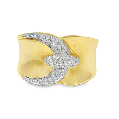 0.21CT Diamond Ring 14K Yellow Gold