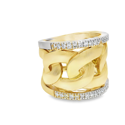 1.52CT Diamond Ring 14K Yellow Gold