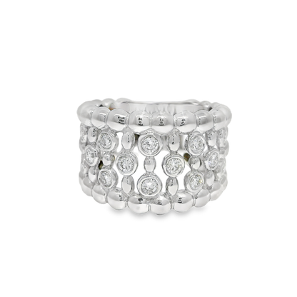 0.50CT Diamond Ring 18K White Gold