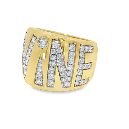 1.03CT Diamond Divine Ring 14K Yellow Gold