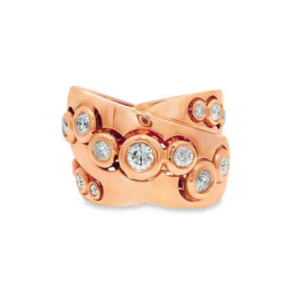 1.10CT Diamond Ring 18K Rose Gold