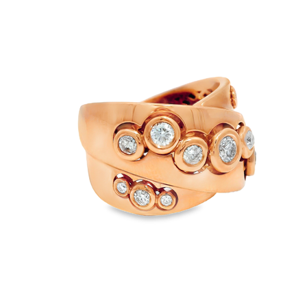 1.10CT Diamond Ring 18K Rose Gold