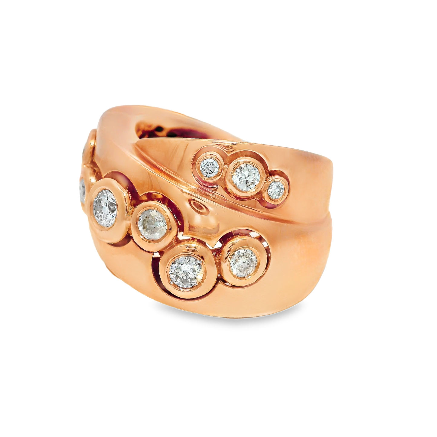 1.10CT Diamond Ring 18K Rose Gold