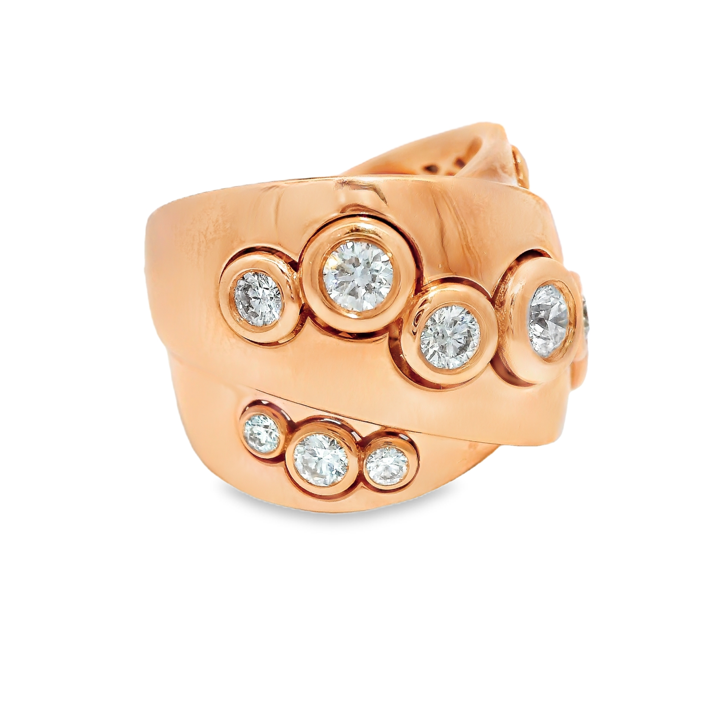 1.51CT Diamond Ring 18K Rose Gold