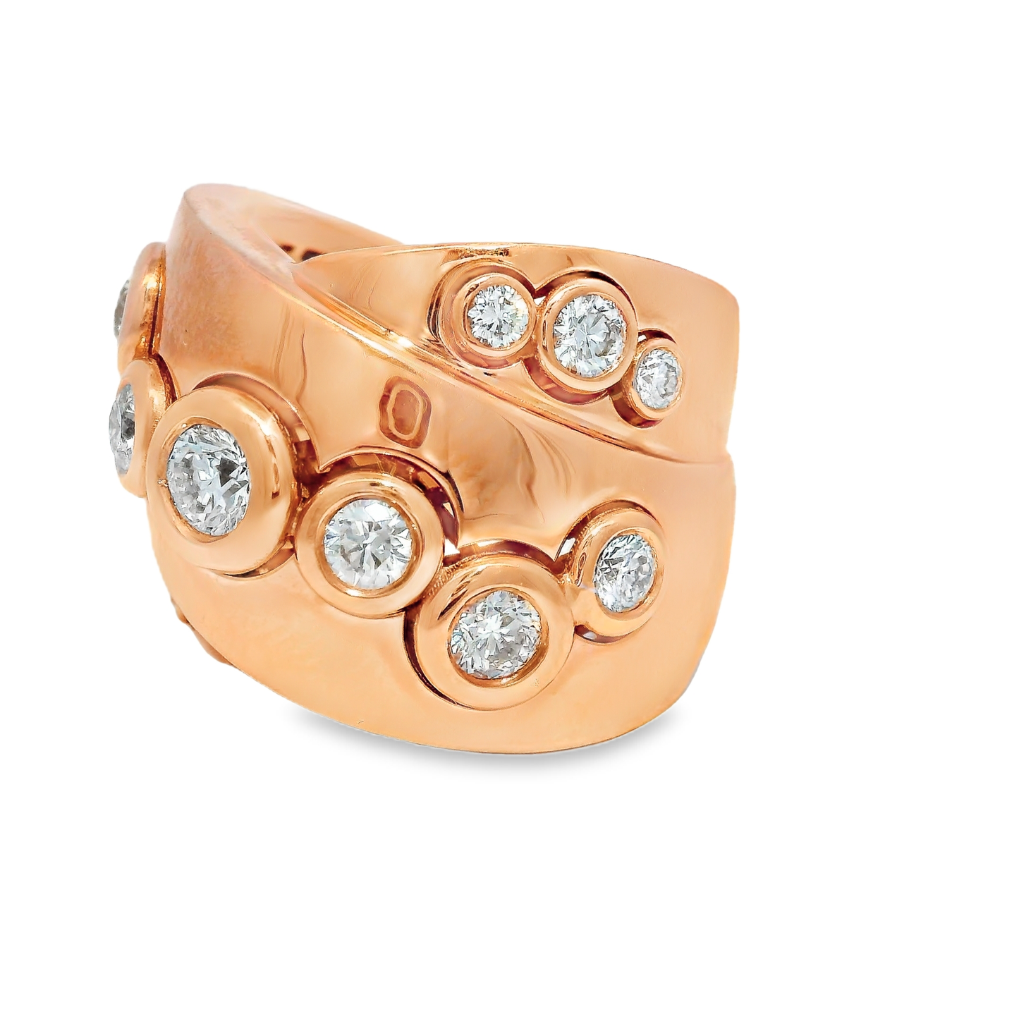 1.51CT Diamond Ring 18K Rose Gold