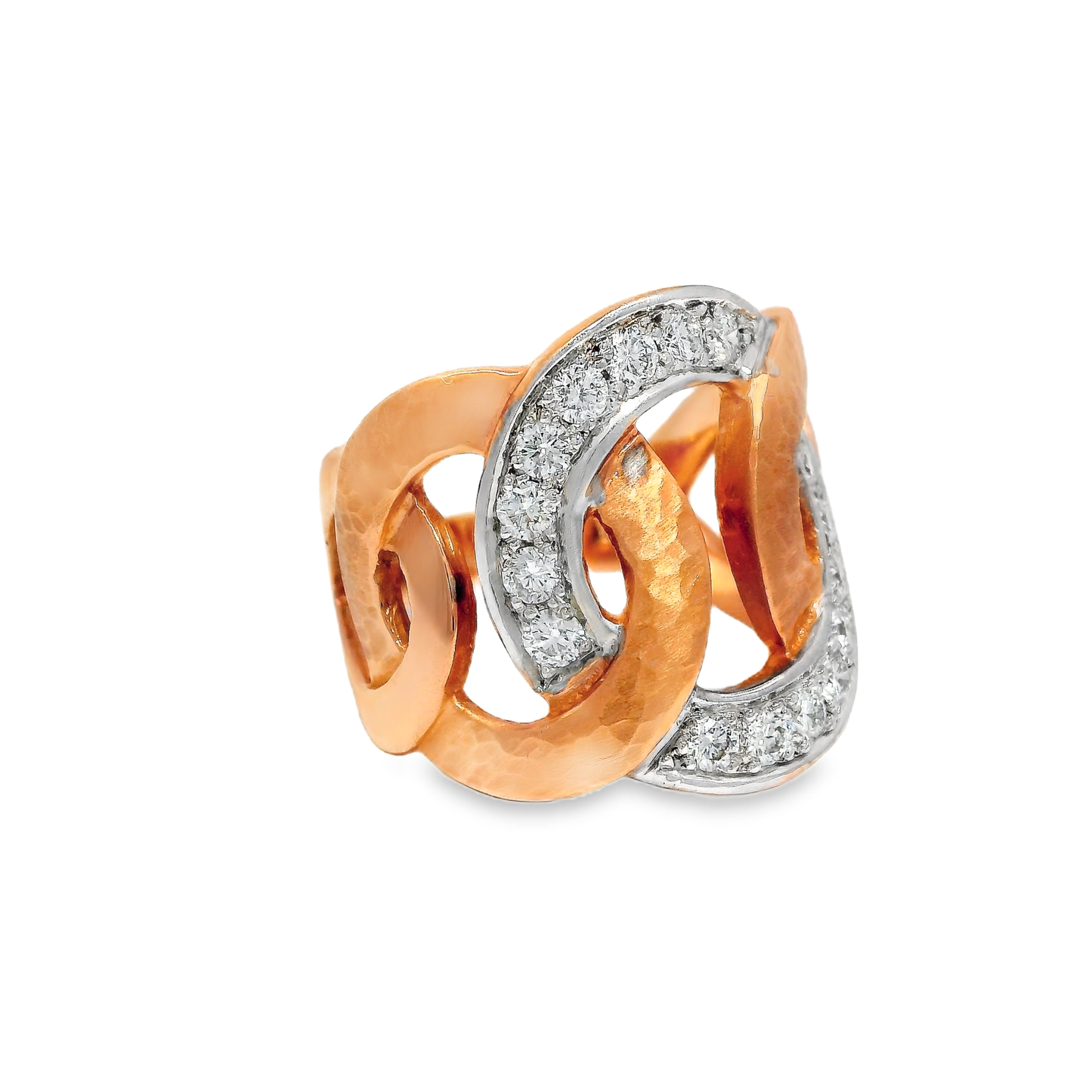 0.65CT Diamond Ring 18K Rose Gold