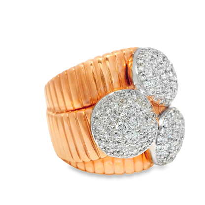 1.29CT Diamond Ring 18K Rose Gold