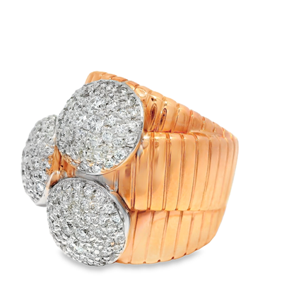 1.29CT Diamond Ring 18K Rose Gold