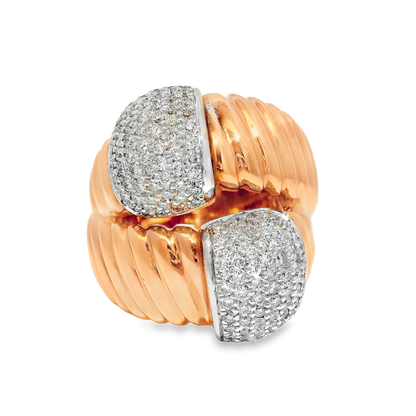 1.27CT Diamond Ring 18K Rose Gold