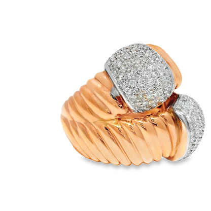 1.27CT Diamond Ring 18K Rose Gold