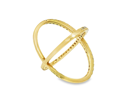 0.63CT Diamond Ring 14K Yellow Gold